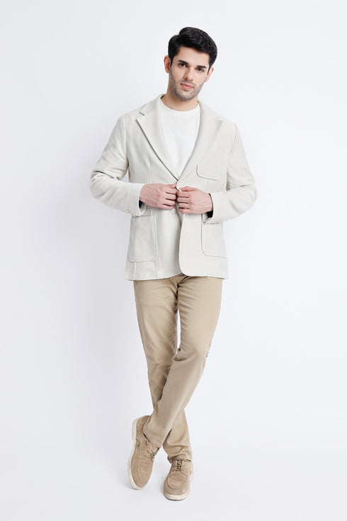 The Beige Regular Fit Blazer
